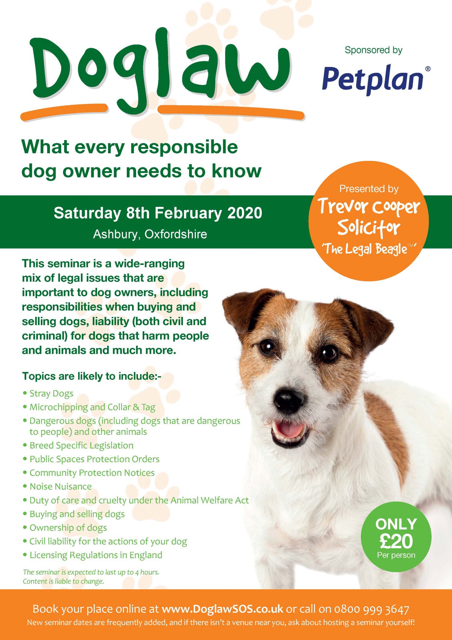 Dog Law Seminar UK Westie ReHoming